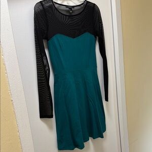 Forever 21 Teal Skater Dress